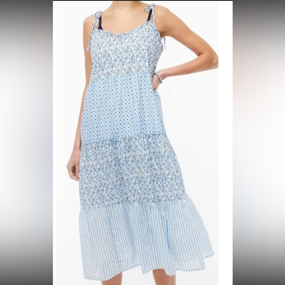 J. Crew tie sleeve maxi